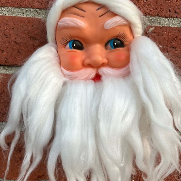 Vintage Hanging Santa Face, Musical, Christmas - Picture 2 of 7